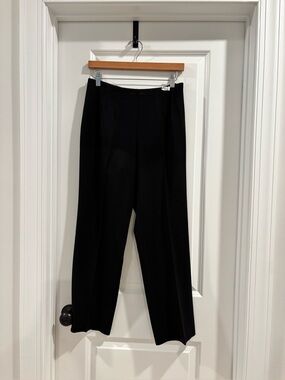 JM Collection Black Straight-Leg Women's Trousers